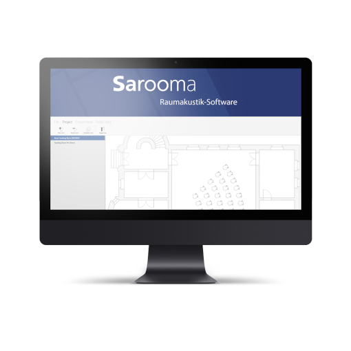 Sarooma room acoustics DesktopApp screenshot